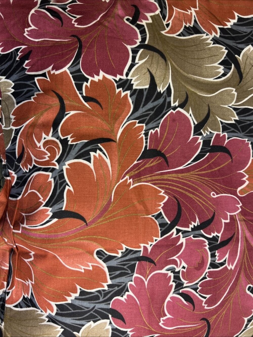 Joan Kessler For Concord Fabrics Floral Cotton Blend 56" Wide 3 1/2 Yards